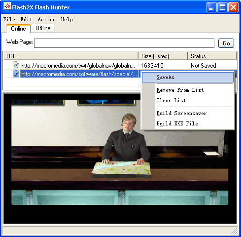 Flash2X Flash Hunter Screenshot